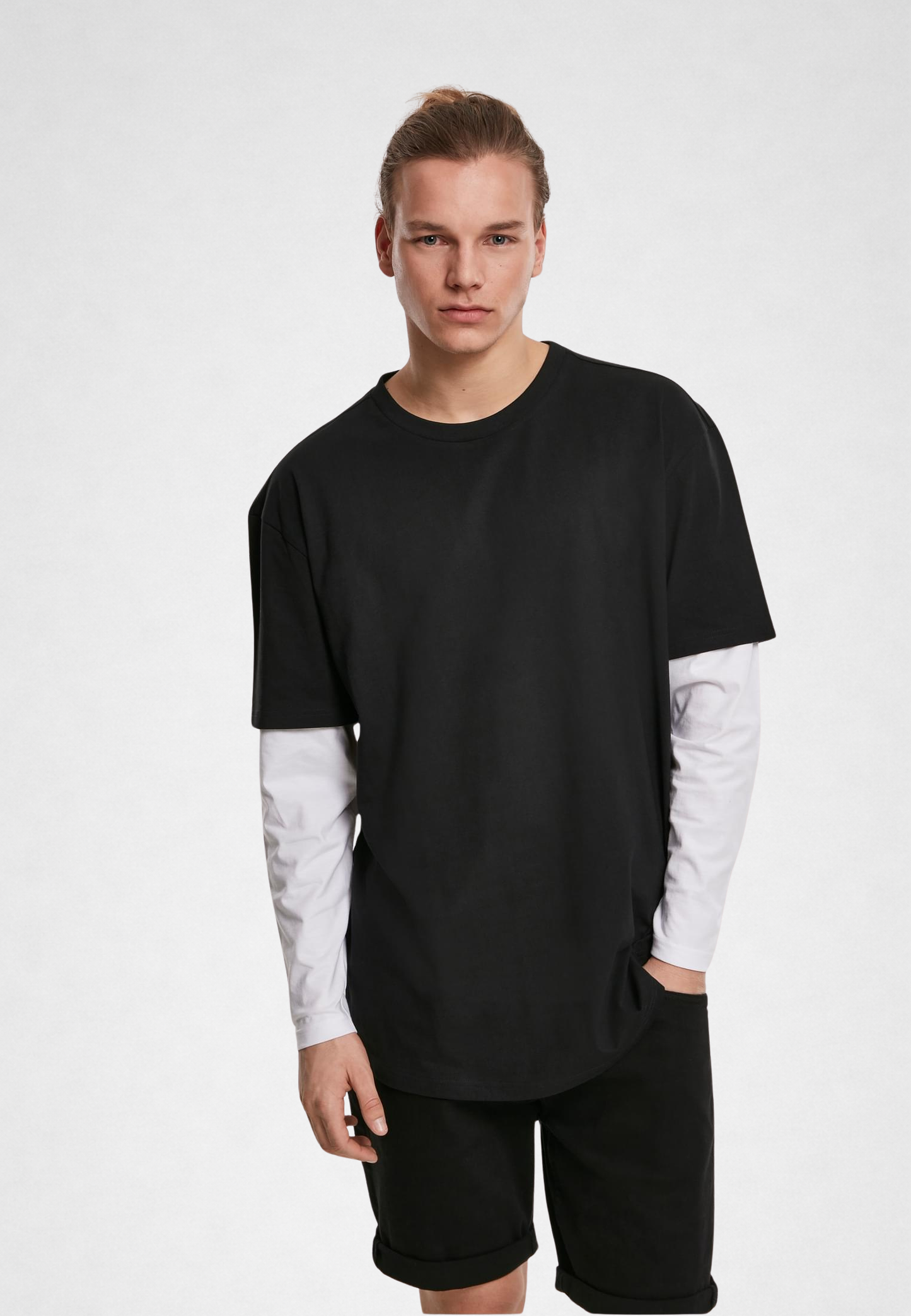 Oversized Shaped Double Layer LS Tee - UC - Distanze Concept