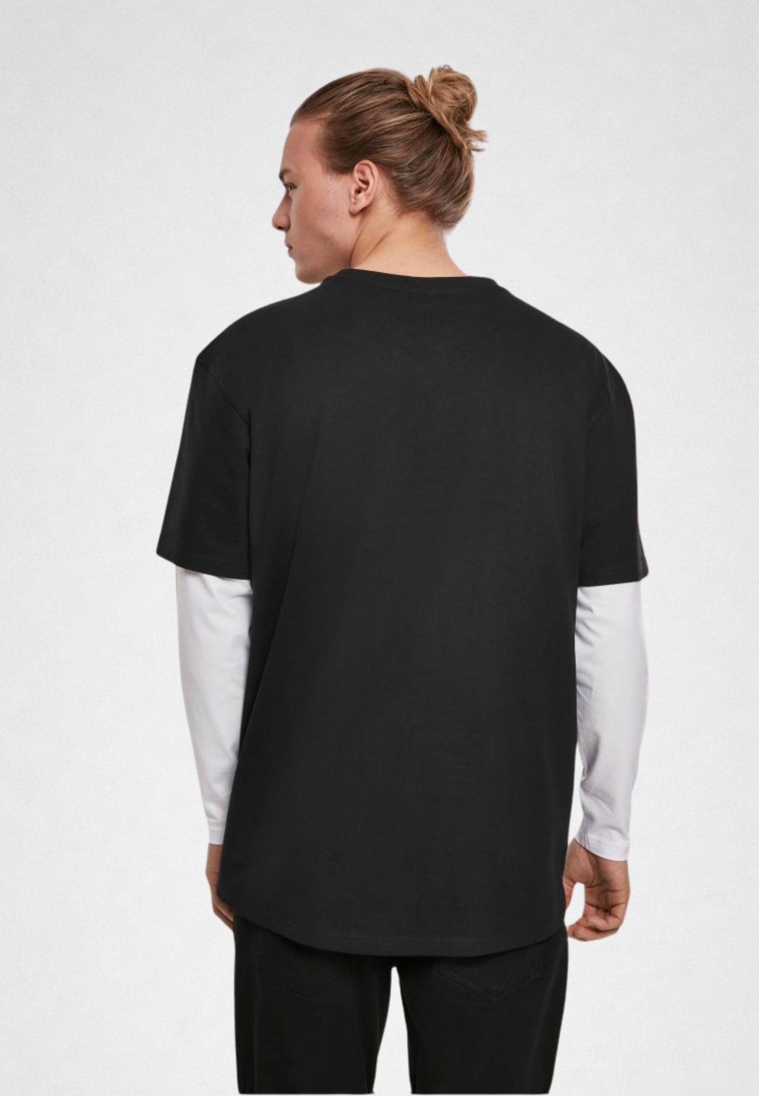 Oversized Shaped Double Layer LS Tee - UC - Distanze Concept